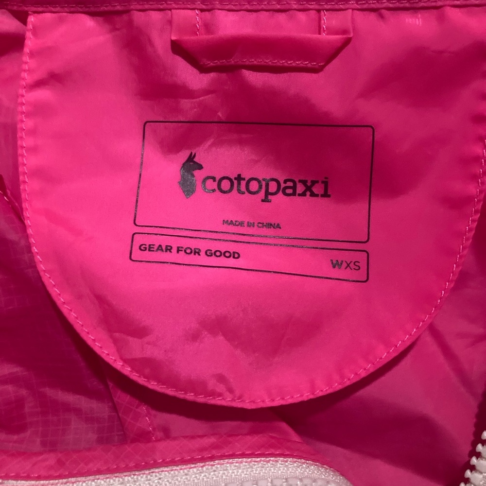 Cotopaxi Neon Hooded Rain Jacket/Windbreaker - Picture 6 of 8
